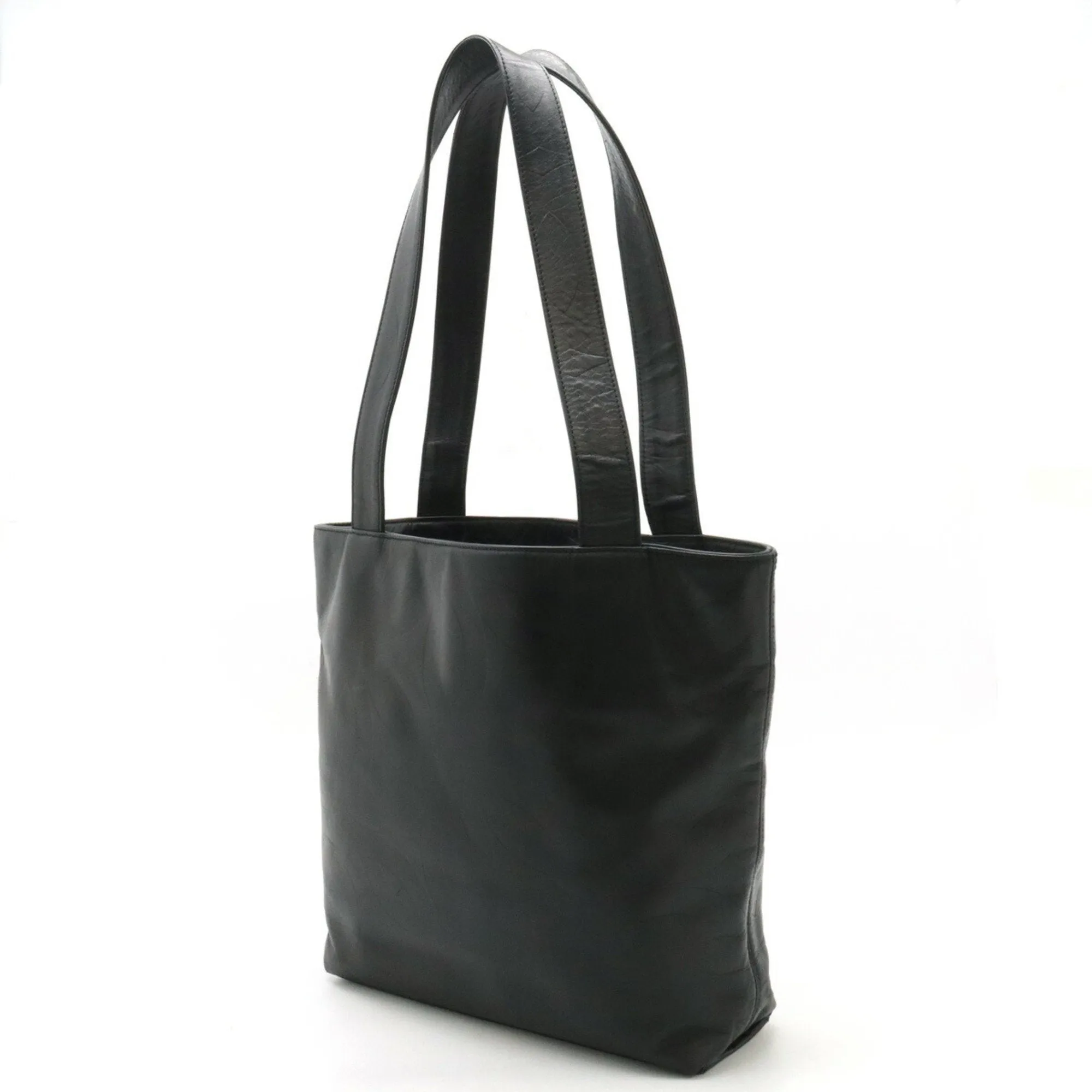 Chanel Leather Shoulder Bag Tote Bag (Pre-Owned)
