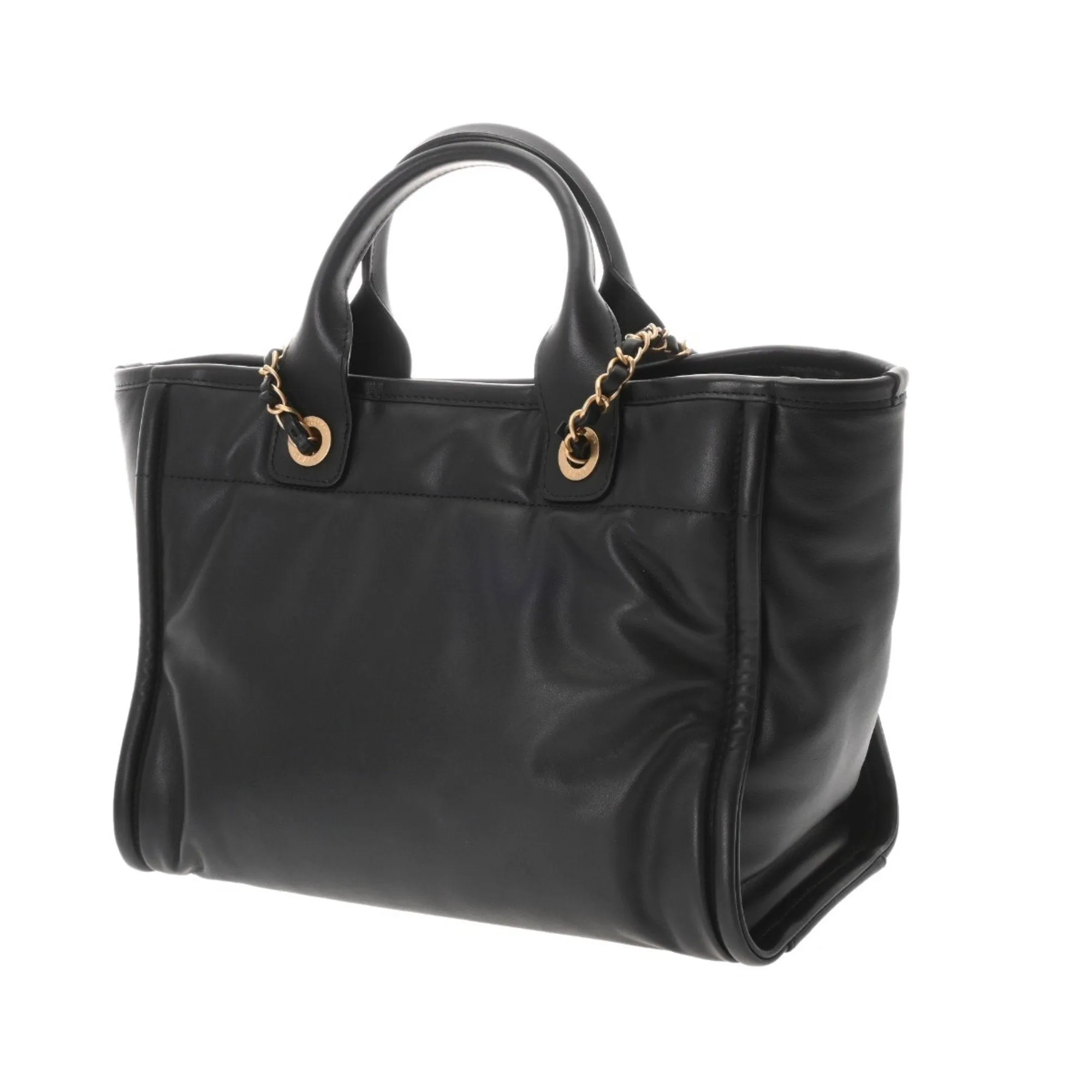 Chanel Leather Shoulder Bag Tote Bag (Pre-Owned)