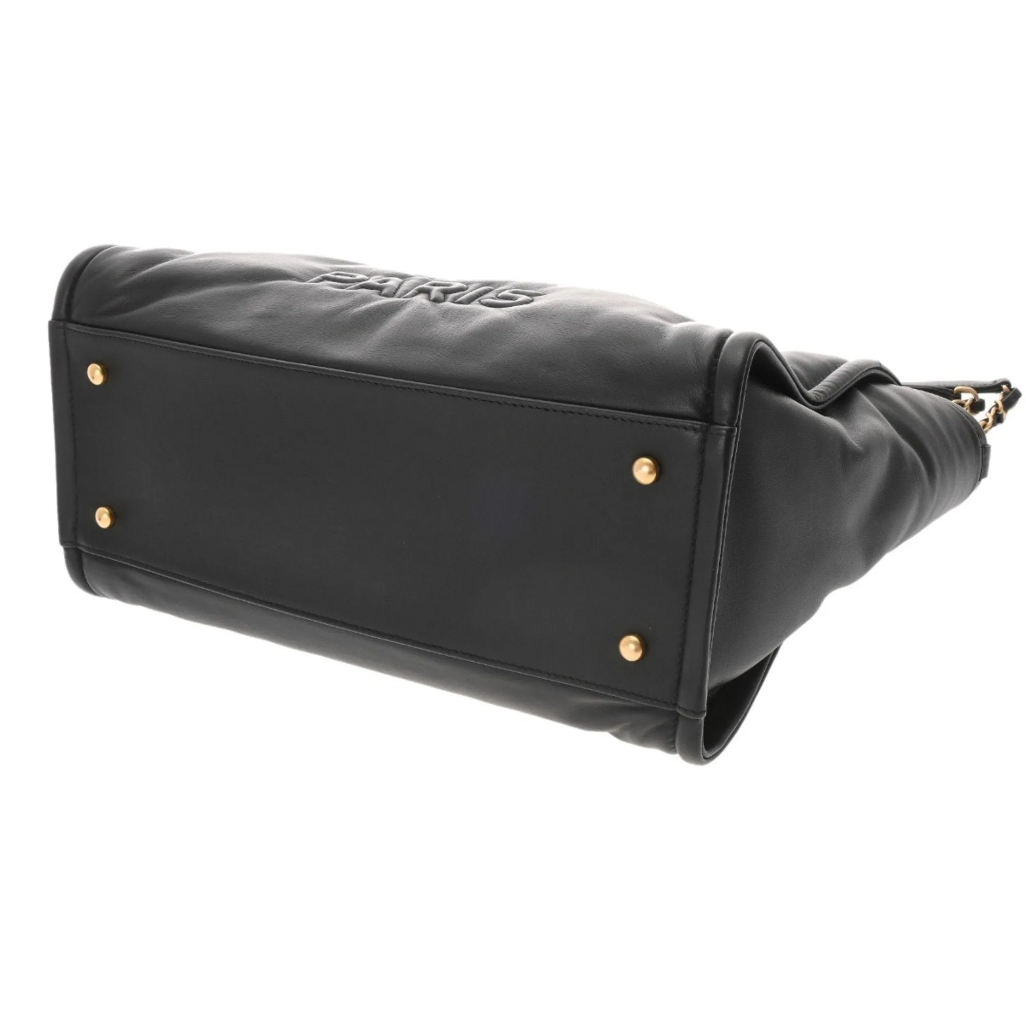 Chanel Leather Shoulder Bag Tote Bag (Pre-Owned)