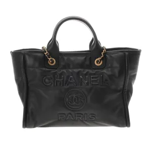 Chanel Leather Shoulder Bag Tote Bag (Pre-Owned)