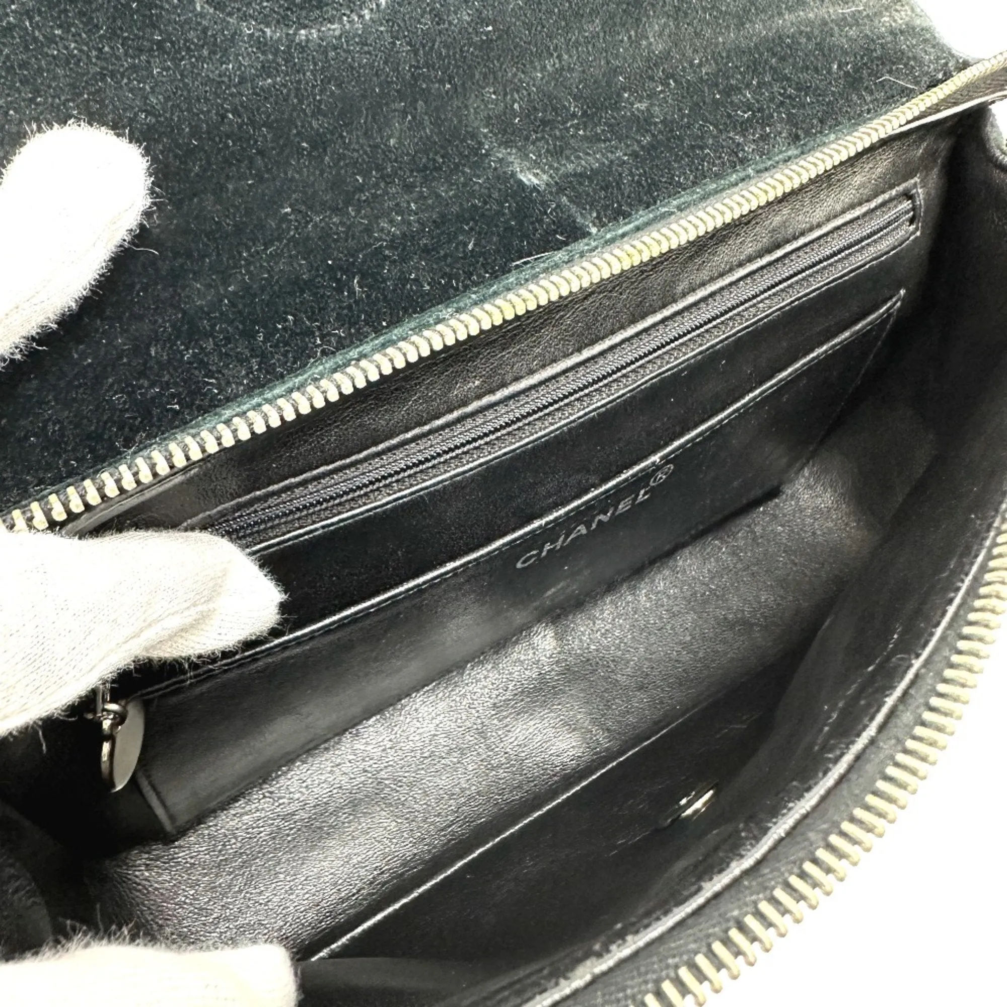 Chanel Matelass Suede Backpack Bag (Pre-Owned)