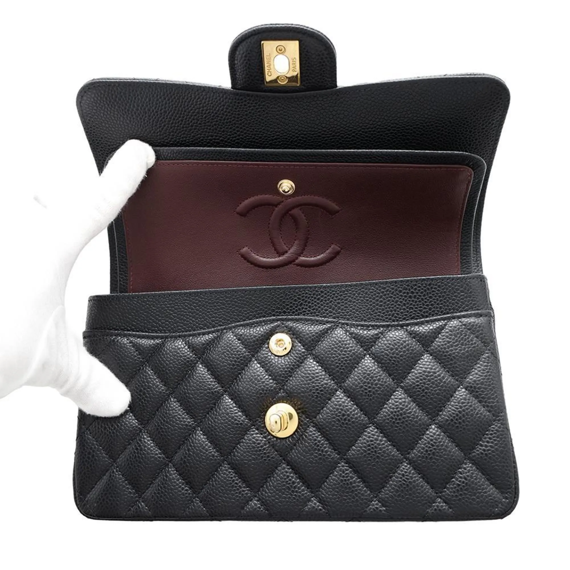 Chanel Matelasse Grained Calfskin Shoulder Bag (Pre-Owned)