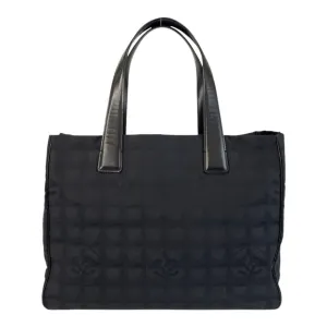 Chanel Nylon Leather Shoulder Bag Tote Bag (Pre-Owned)