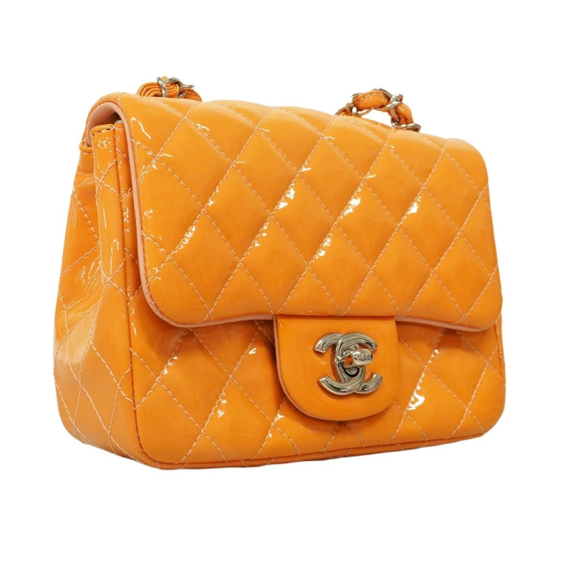 Chanel Patent Leather Shoulder Bag (Pre-Owned)