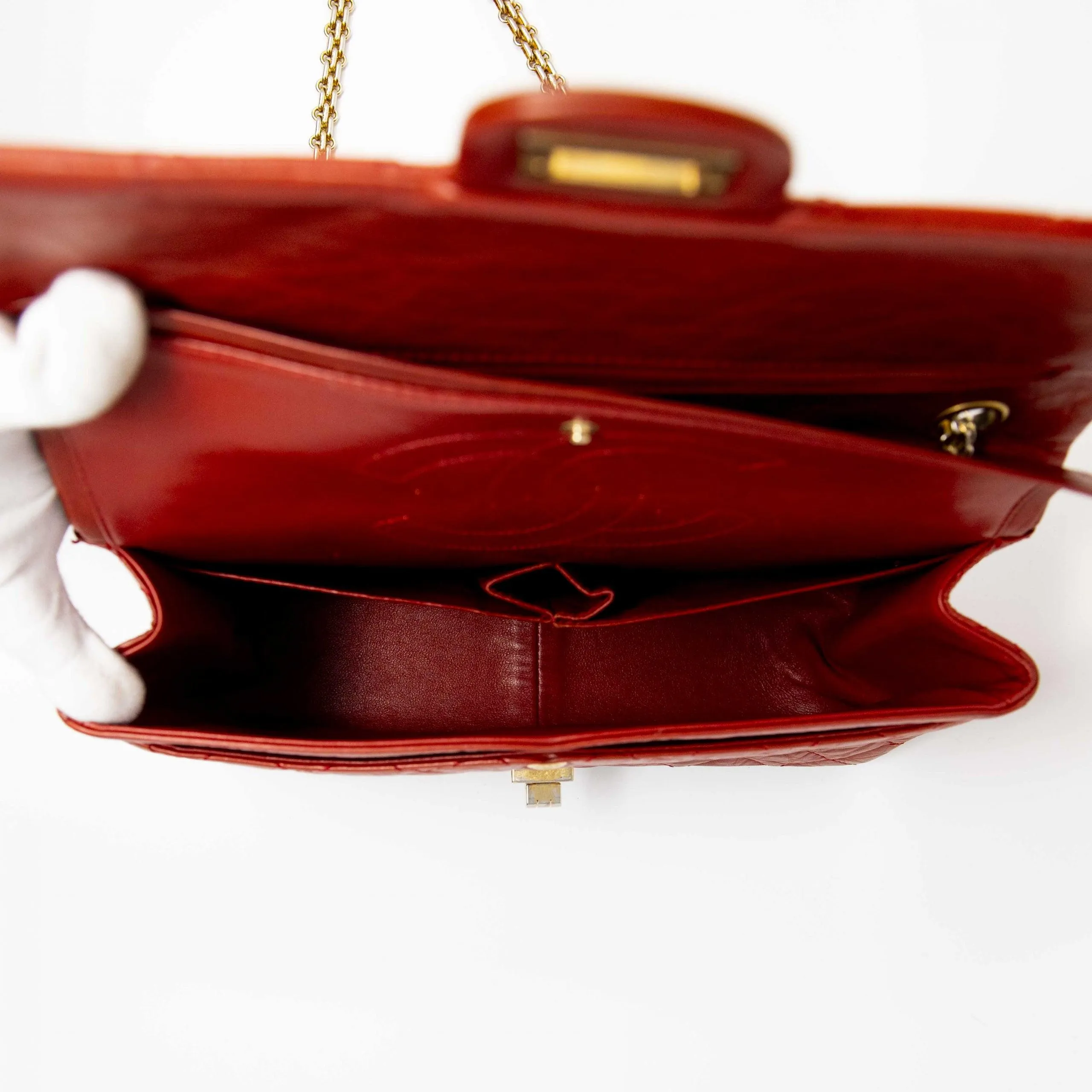 Chanel Red Calfskin 2.55 Reissue 266