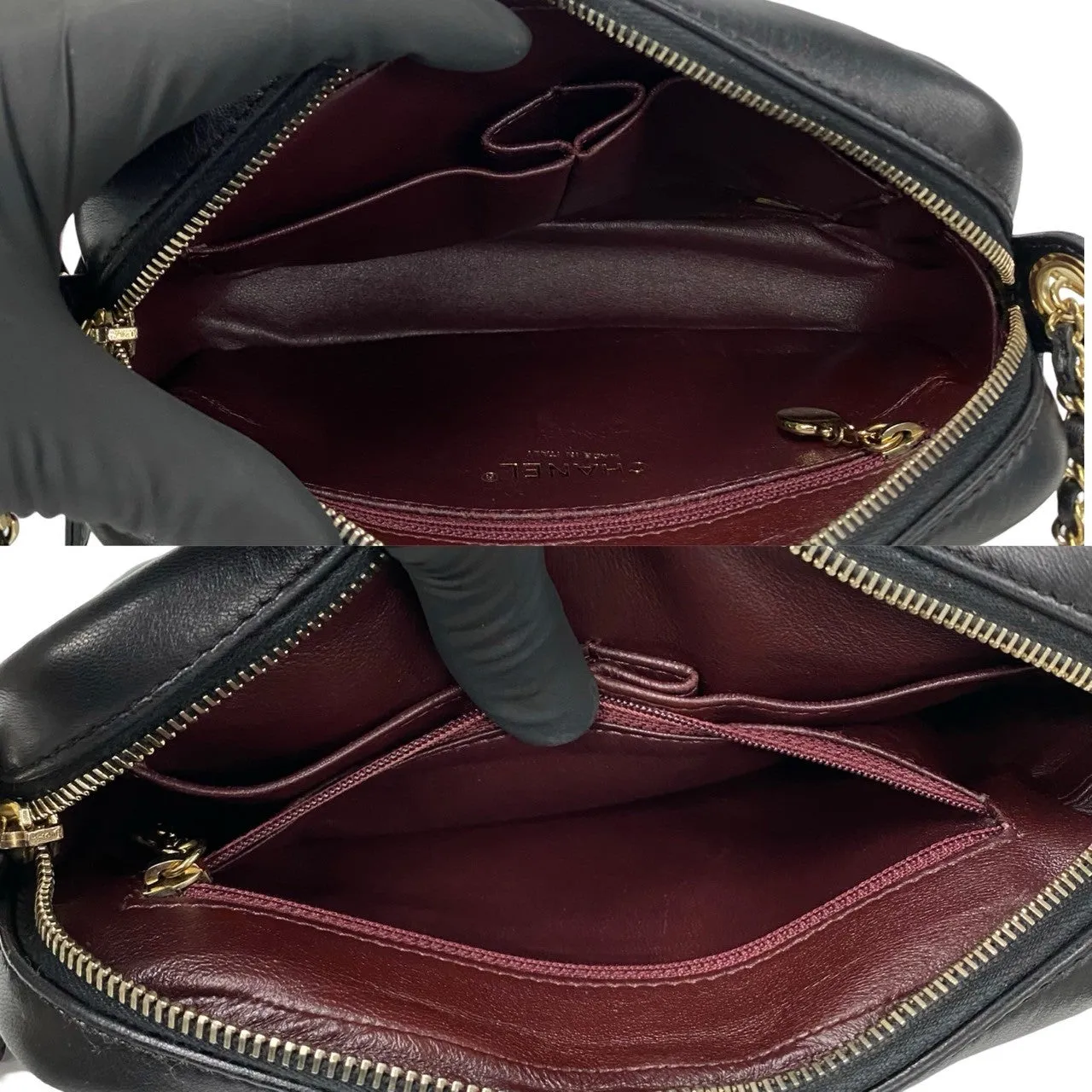 Chanel V Stitch Coco Lambskin Chain Shoulder Bag Leather Shoulder Bag 20S in Excellent condition