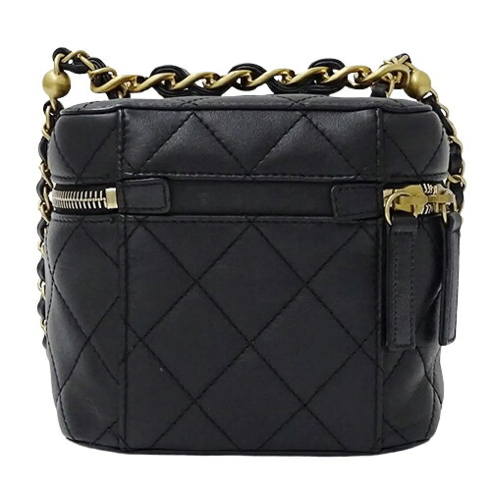 Chanel Vanity Leather Shoulder Bag (Pre-Owned)
