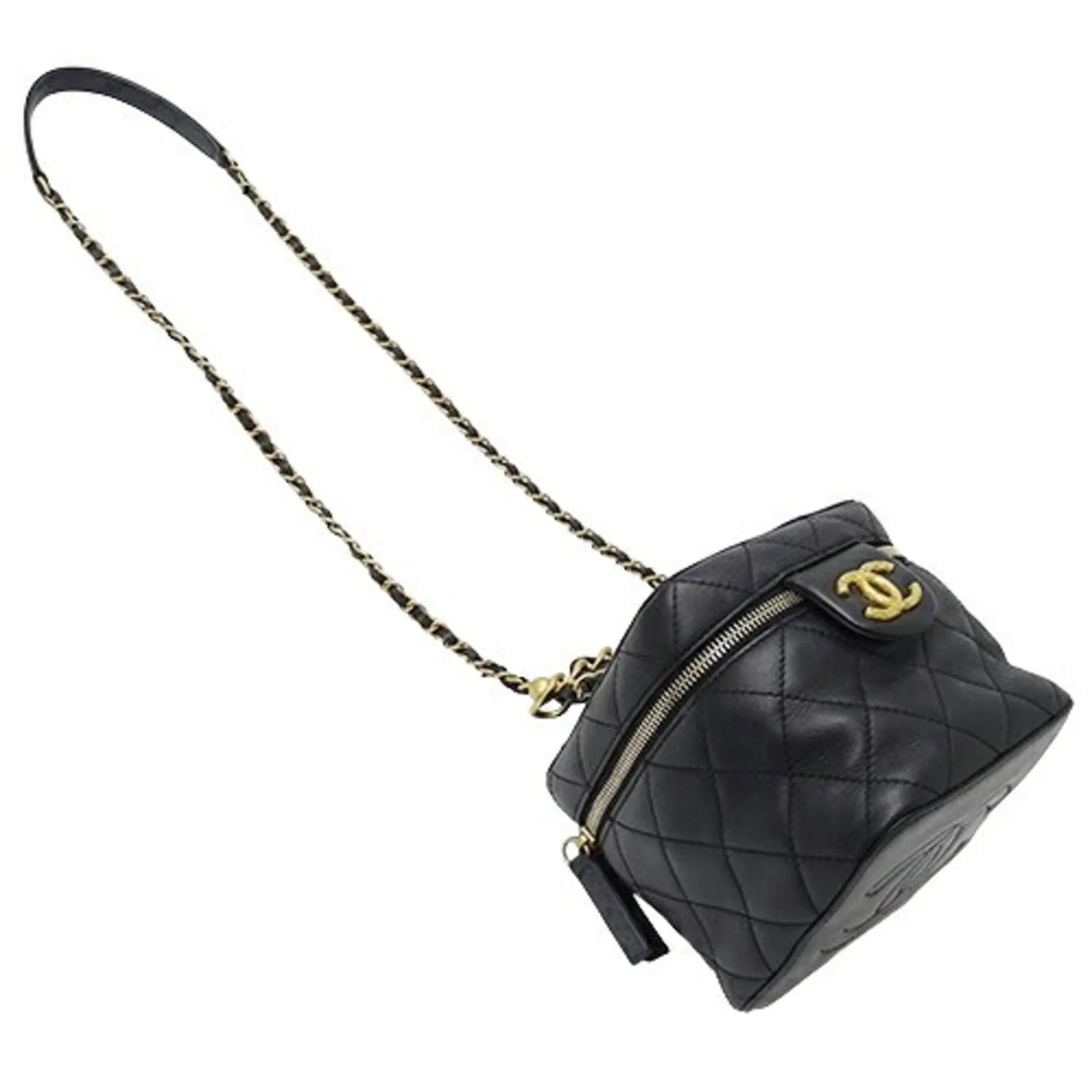 Chanel Vanity Leather Shoulder Bag (Pre-Owned)