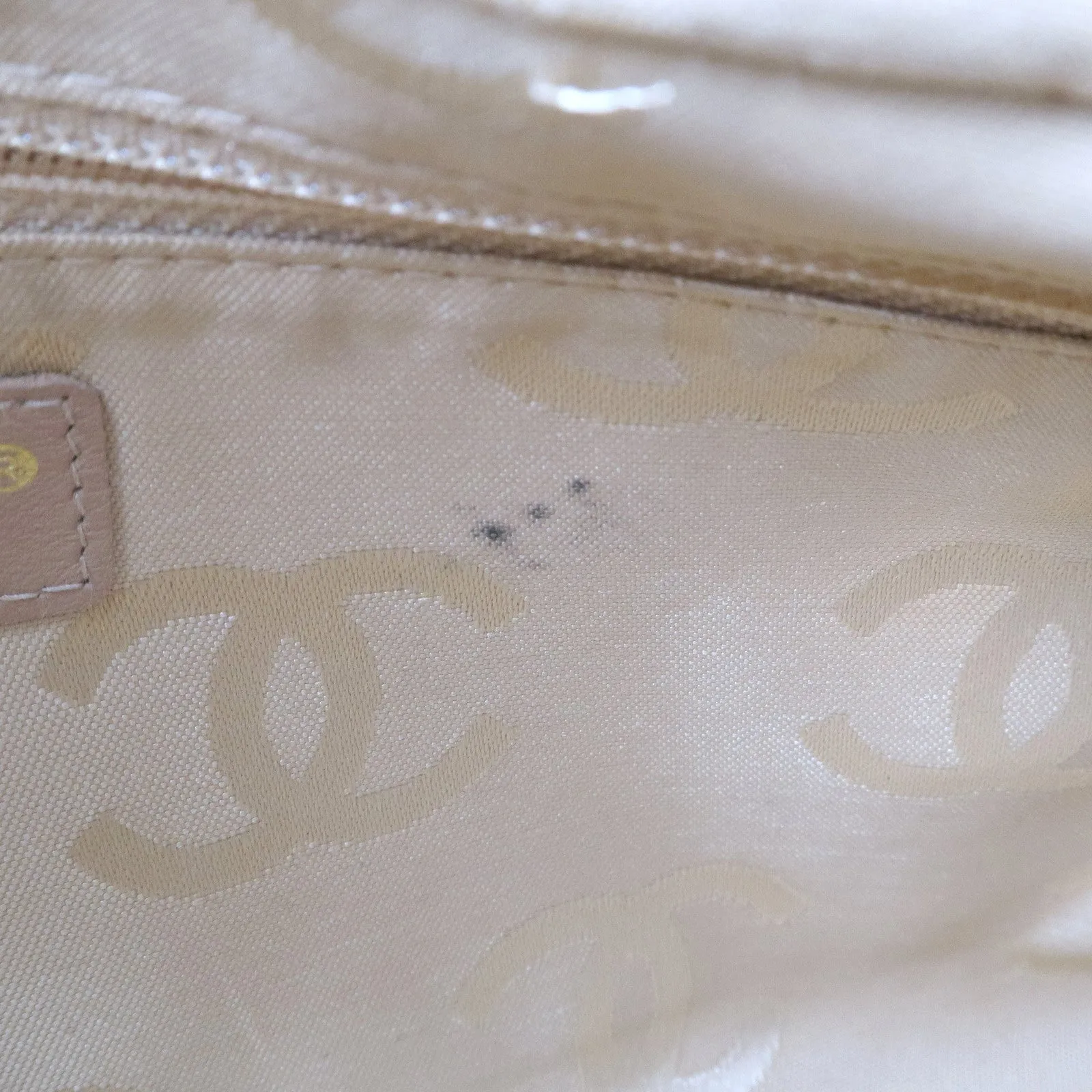 CHANEL Wild Stich Lambskin Shoulder Bag Hand Bag Beige A20663
