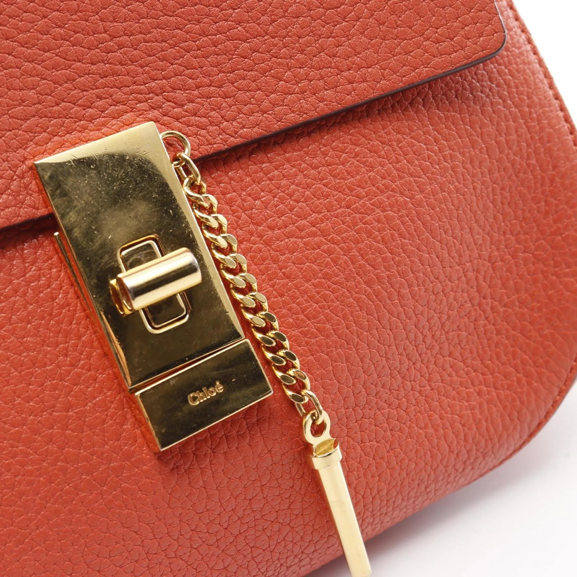 Chlo Leather Shoulder Bag (Pre-Owned)