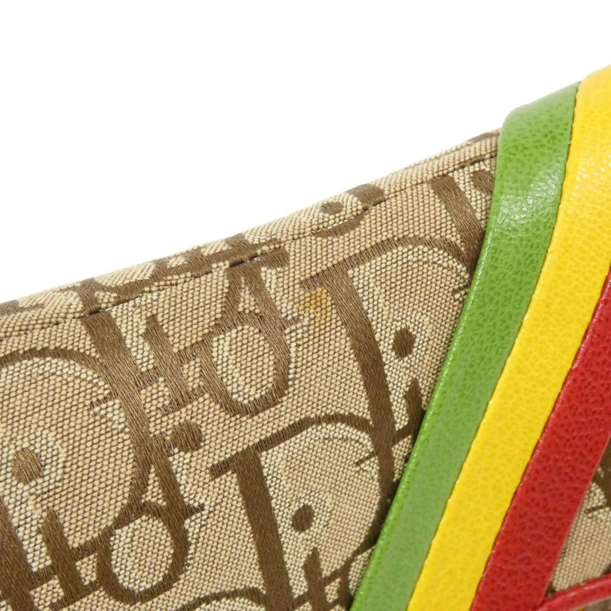 Christian Dior  Color yellow Canvas Shoulder Bag (Pre-Owned)