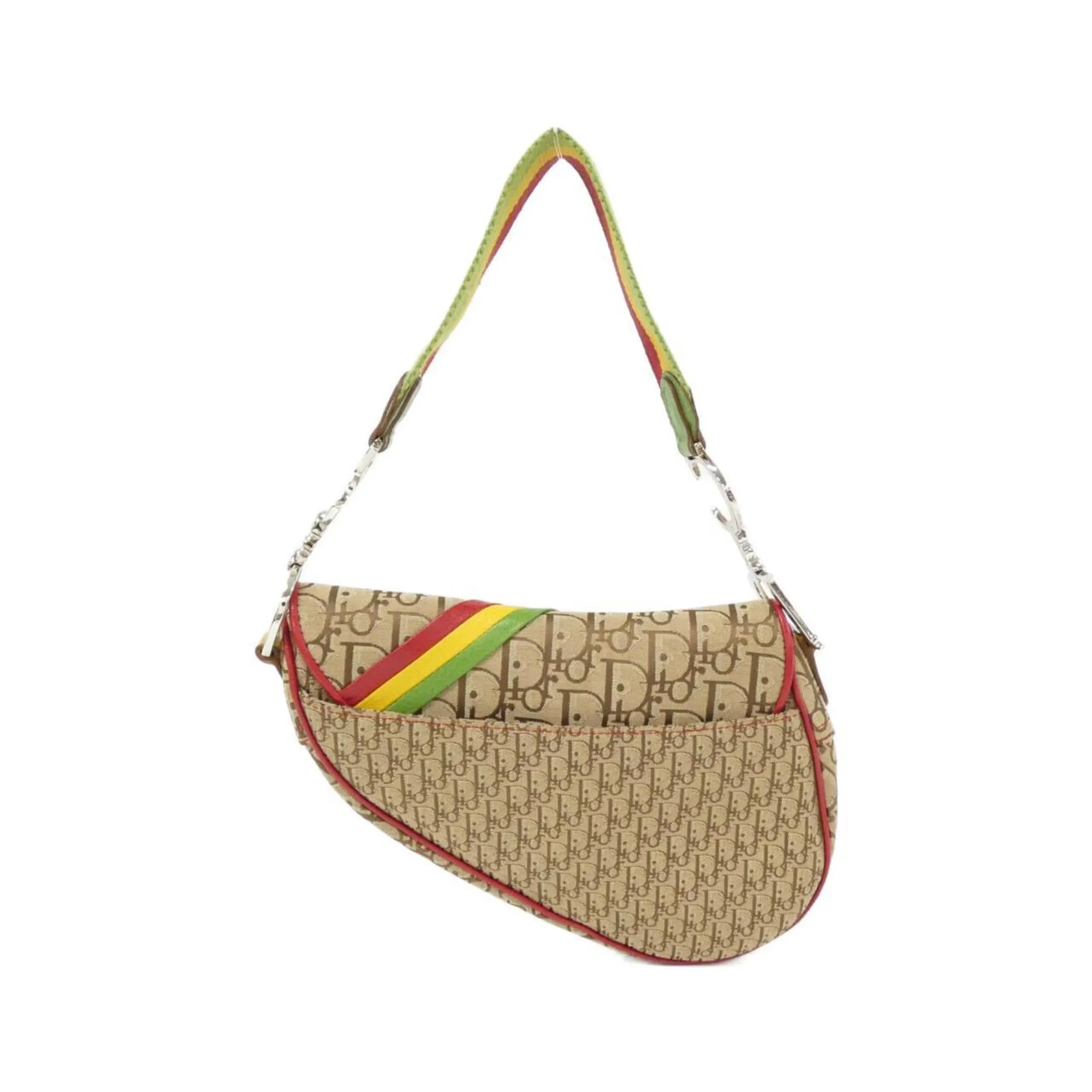 Christian Dior  Color yellow Canvas Shoulder Bag (Pre-Owned)