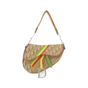 Christian Dior  Color yellow Canvas Shoulder Bag (Pre-Owned)