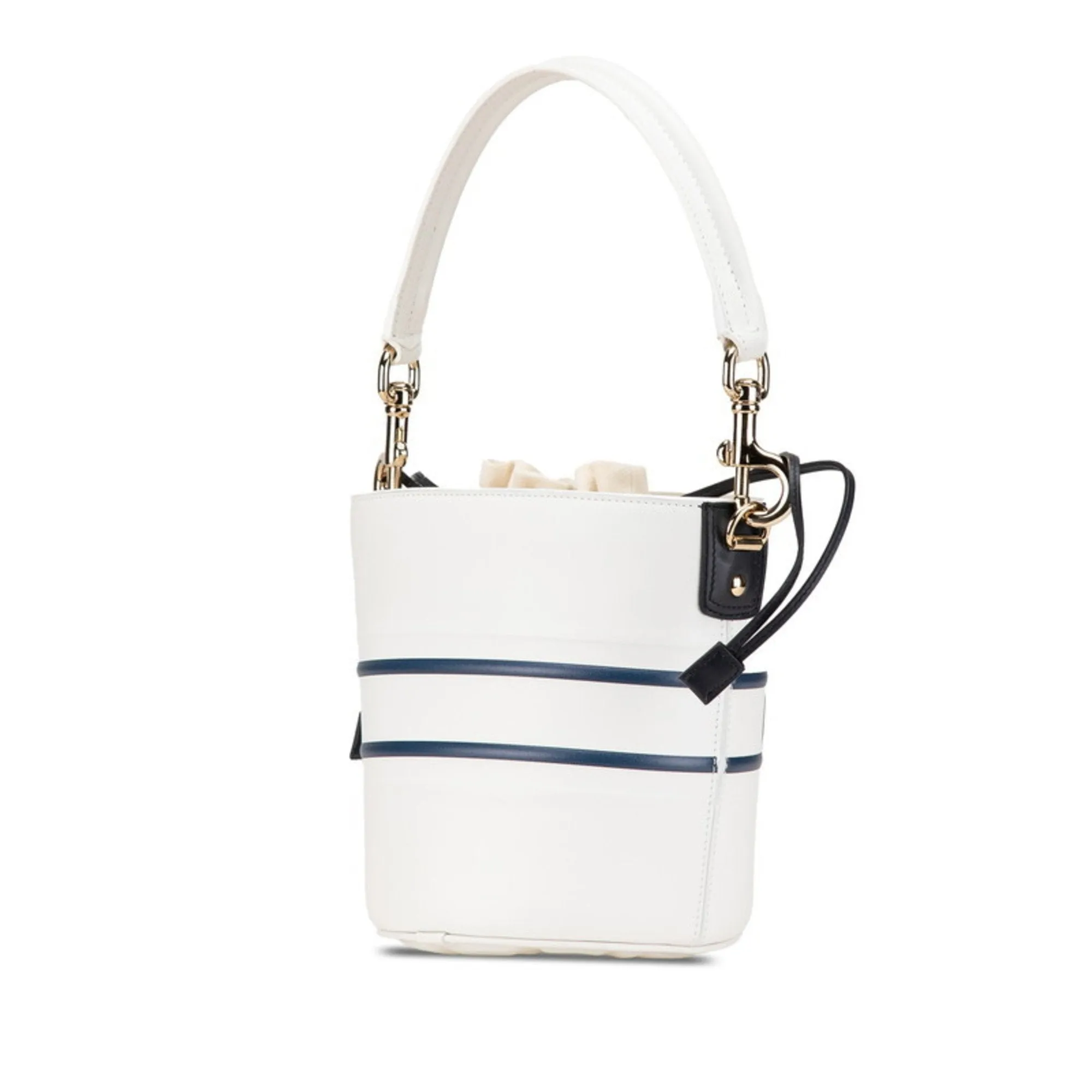Christian Dior Navy Leather Handbag Shoulder Bag (Pre-Owned)