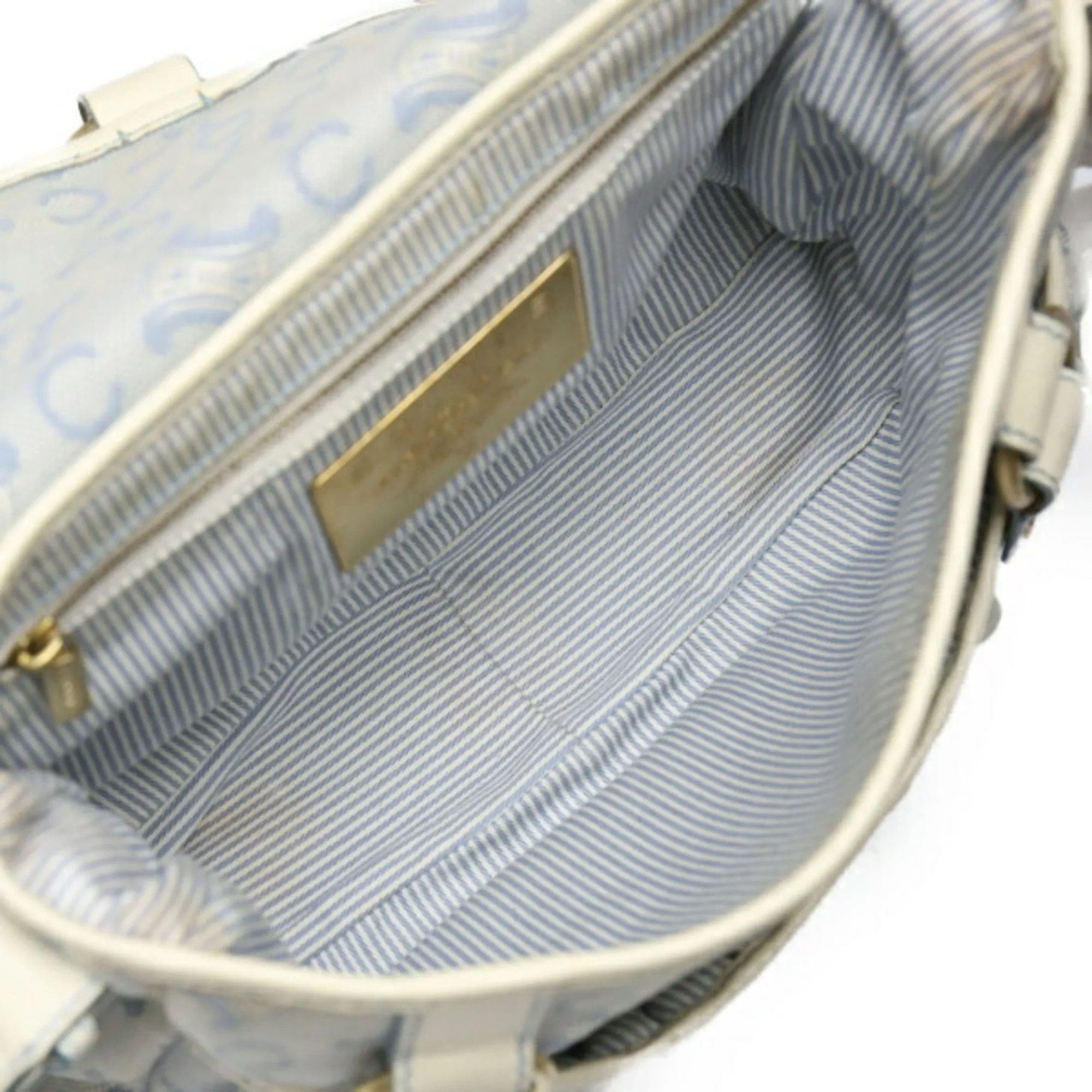 Cline Macadam Canvas Shopper Bag (Pre-Owned)