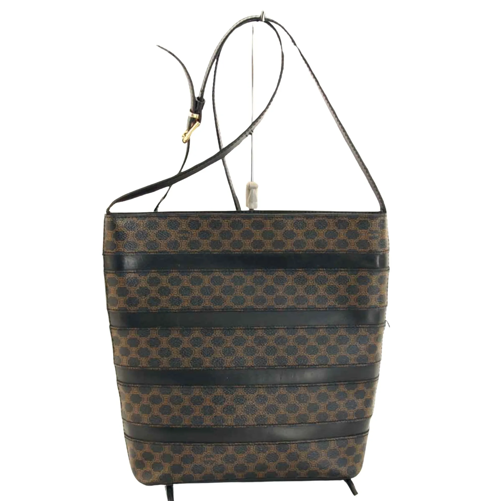 Cline Macadam Leather Shoulder Bag (Pre-Owned)