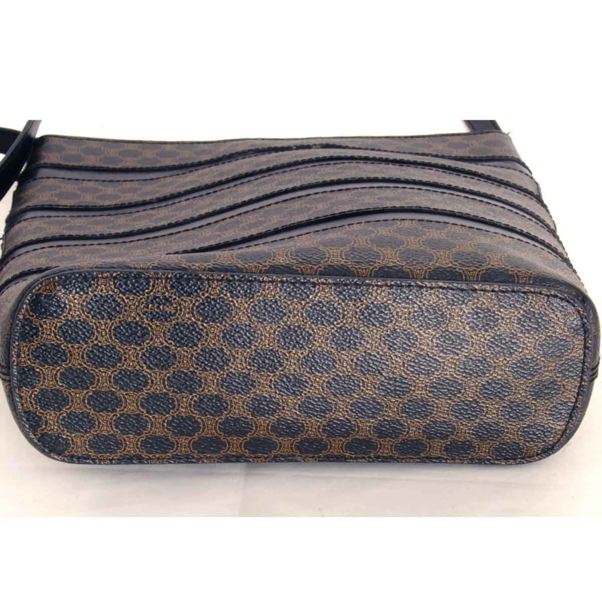 Cline Macadam Leather Shoulder Bag (Pre-Owned)