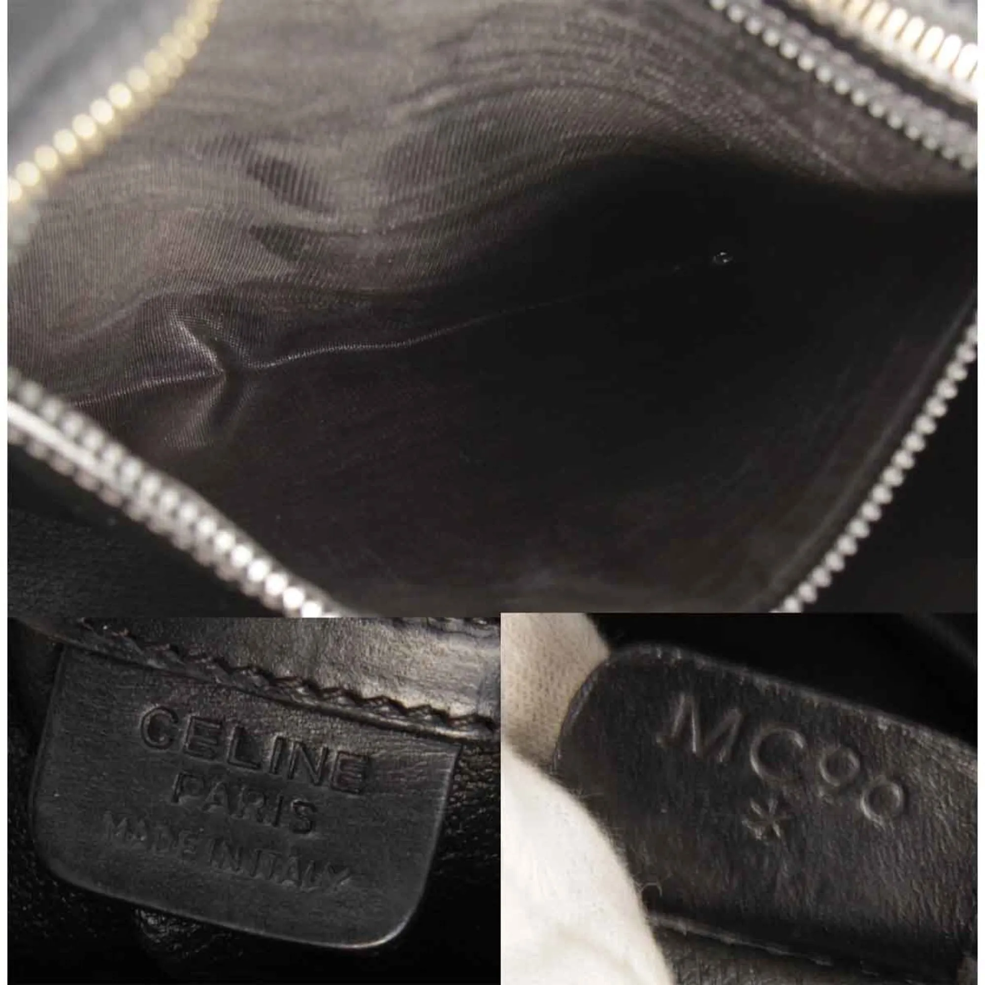 Cline Macadam Leather Shoulder Bag (Pre-Owned)