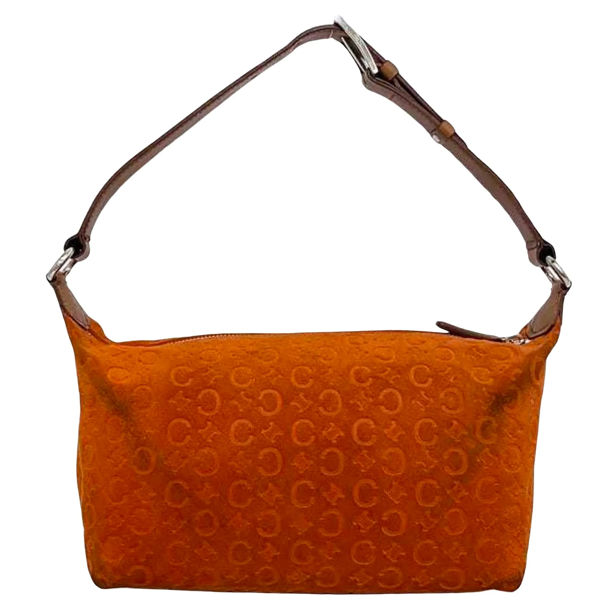 Cline Macadam Suede Shoulder Bag (Pre-Owned)