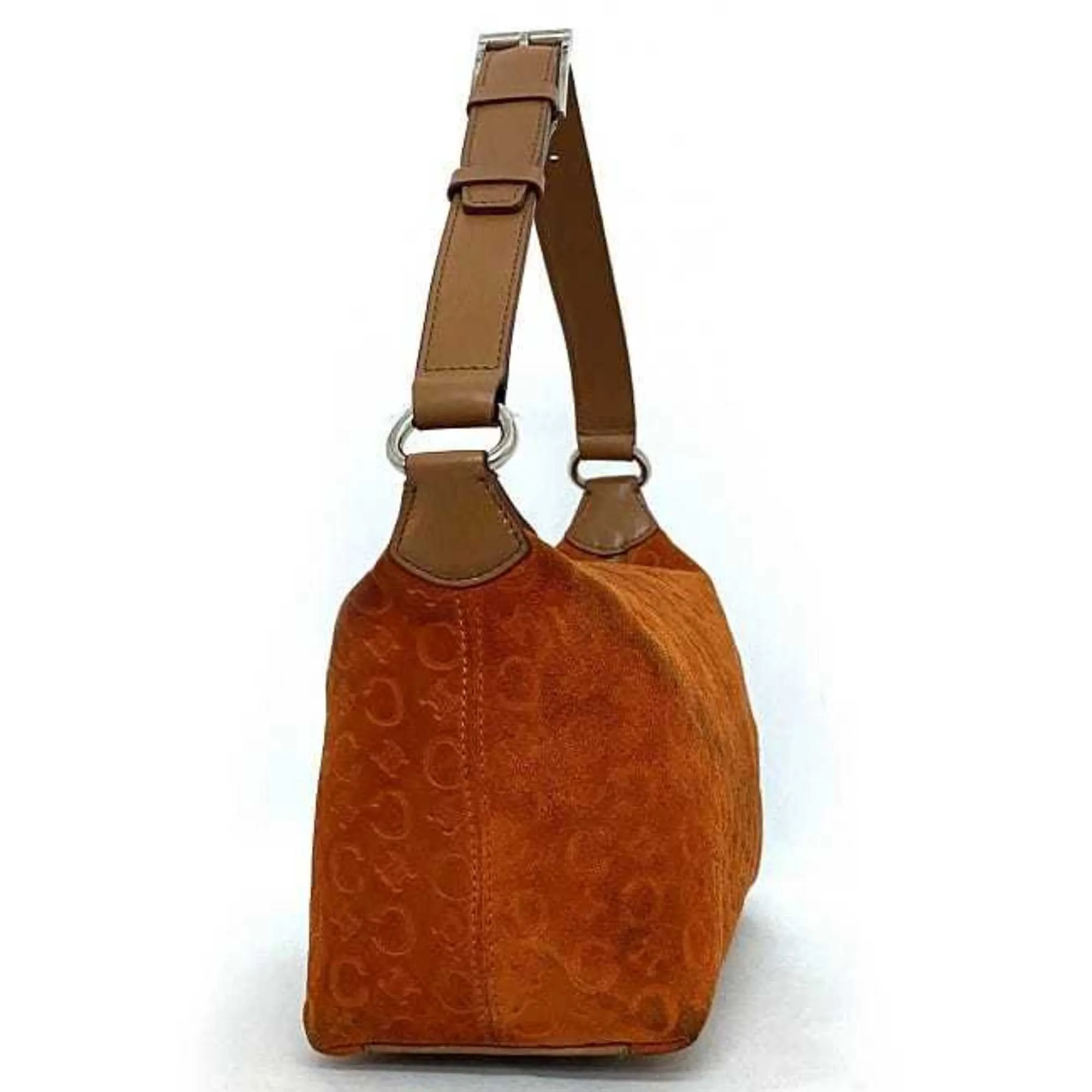 Cline Macadam Suede Shoulder Bag (Pre-Owned)