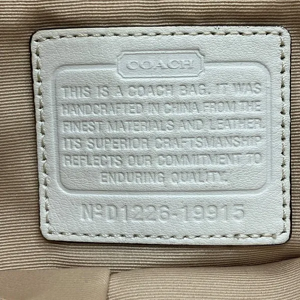 Coach Canvas Leather Signature Shoulder Bag