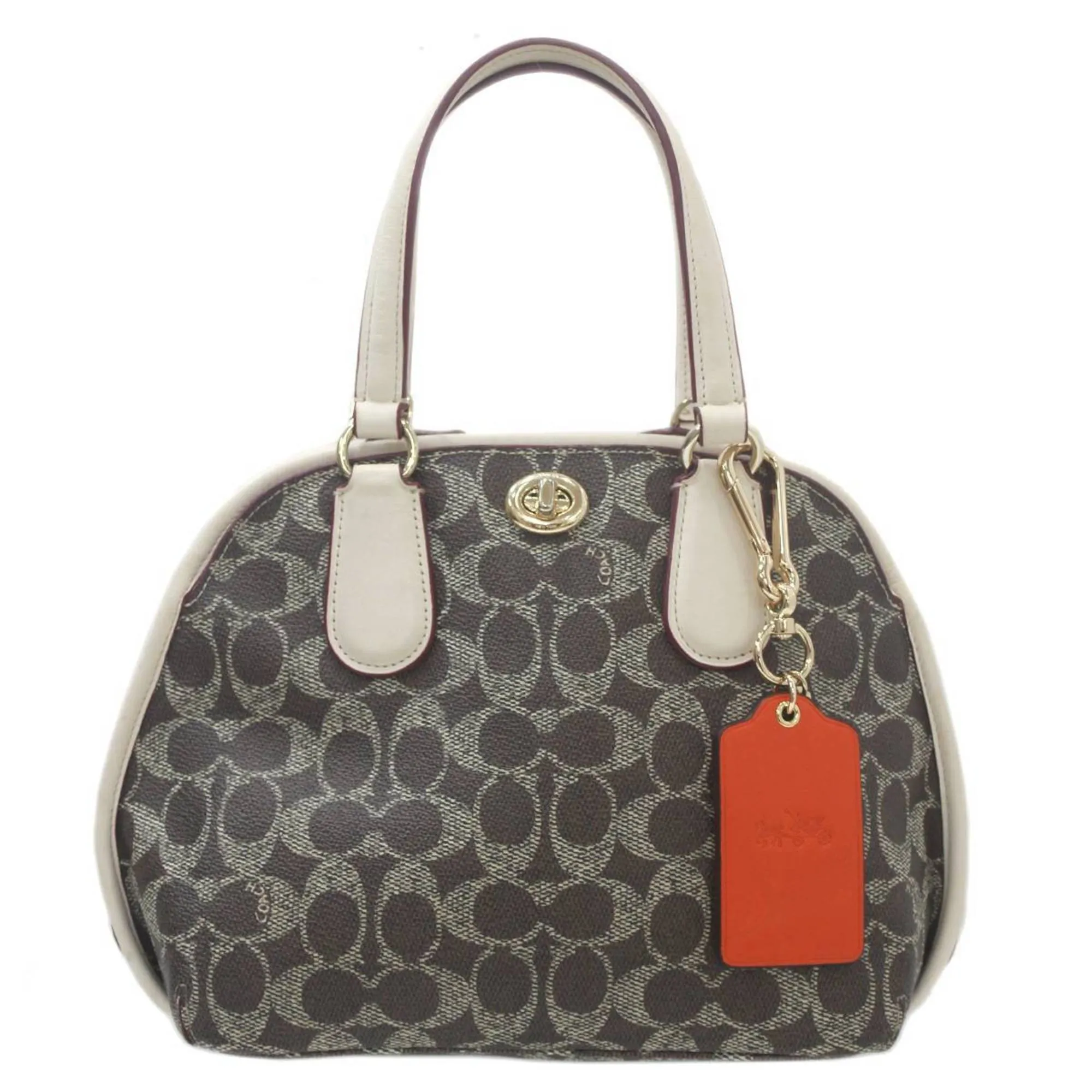 Coach  ivory Handbag Shoulder Bag (Pre-Owned)