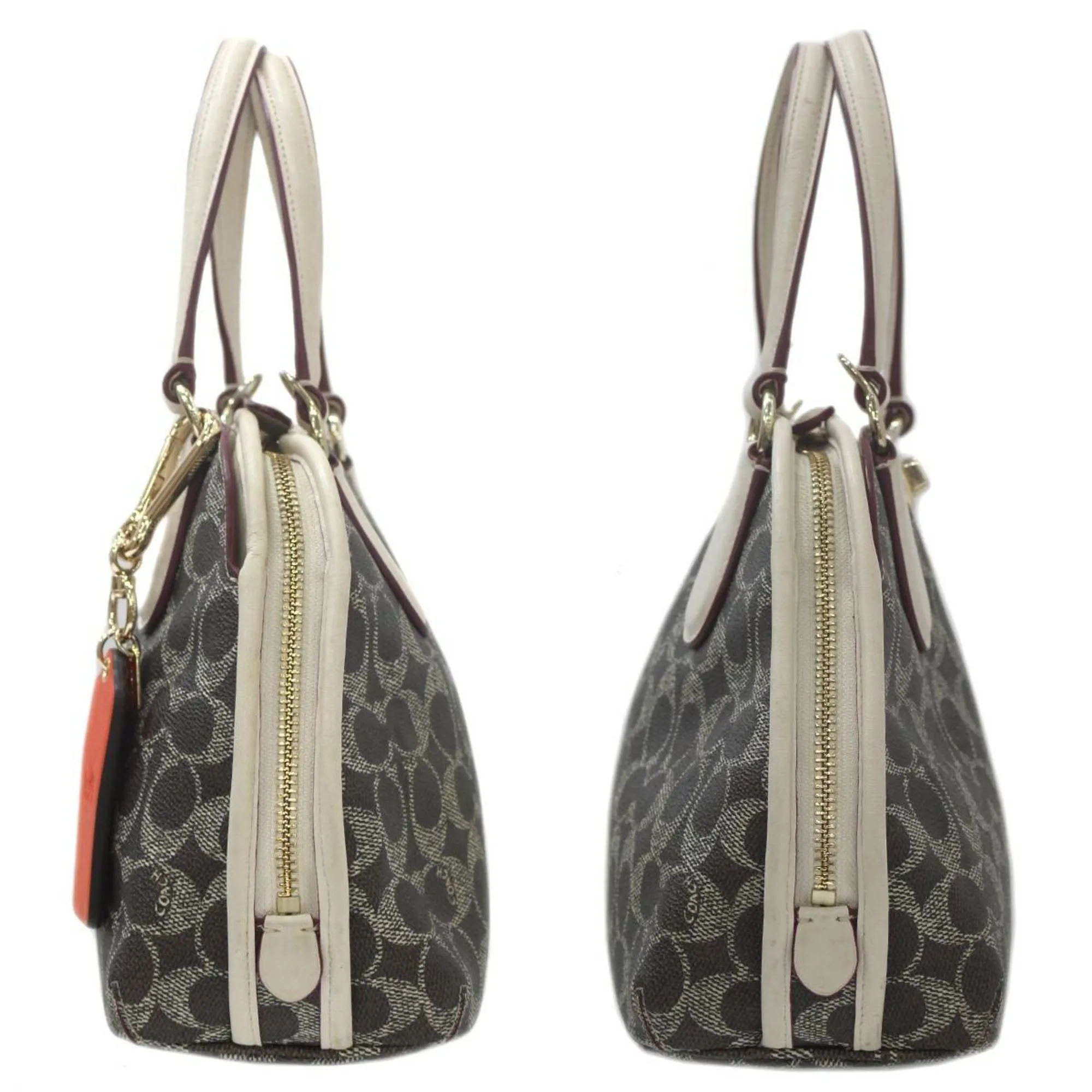 Coach  ivory Handbag Shoulder Bag (Pre-Owned)