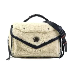 Coach ivory Leather Shoulder Bag (Pre-Owned)