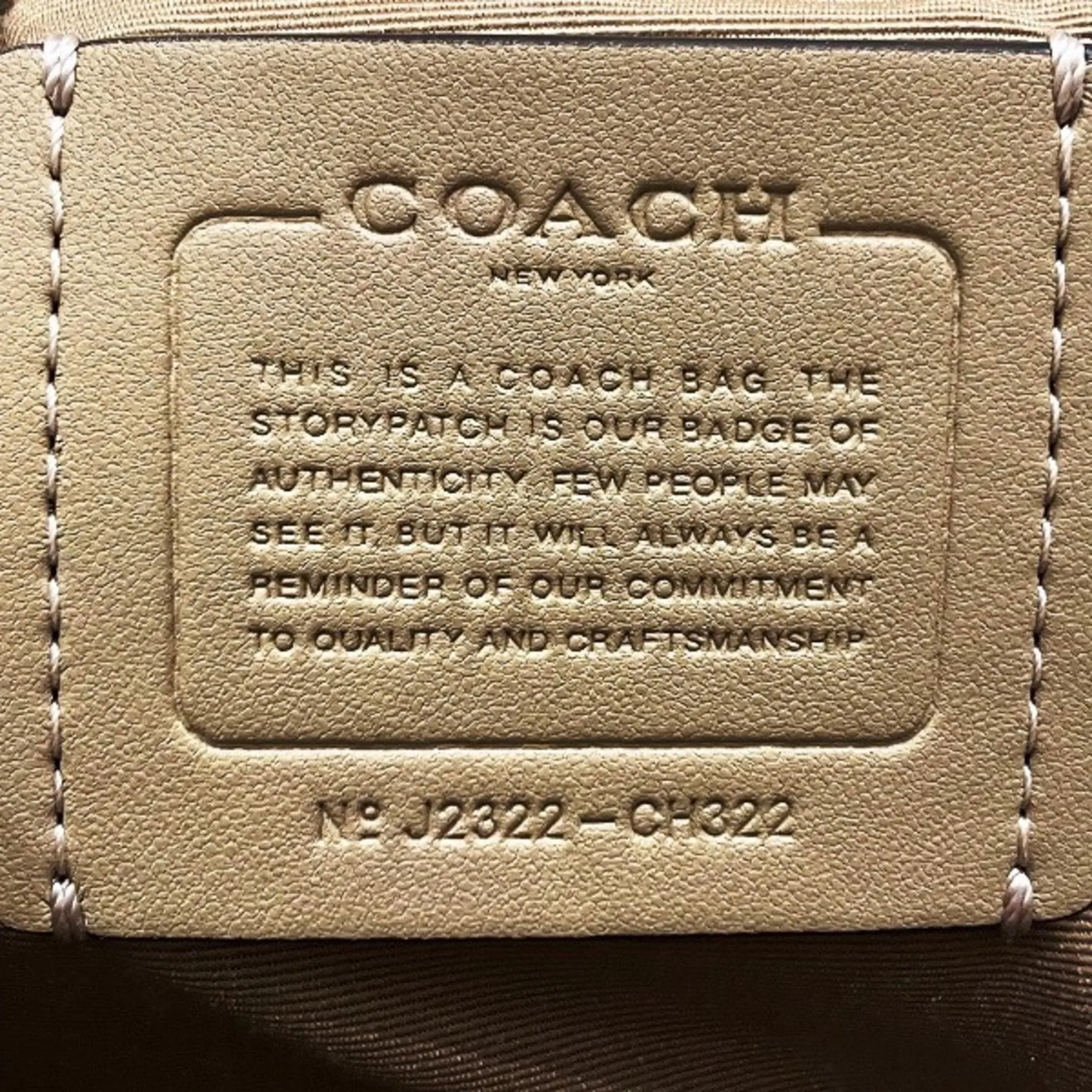 Coach  Leather Handbag Shoulder Bag (Pre-Owned)