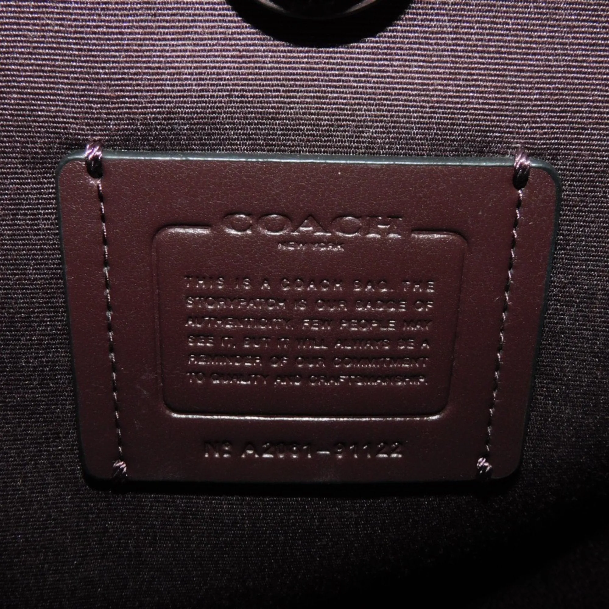 Coach  Leather Handbag Shoulder Bag (Pre-Owned)