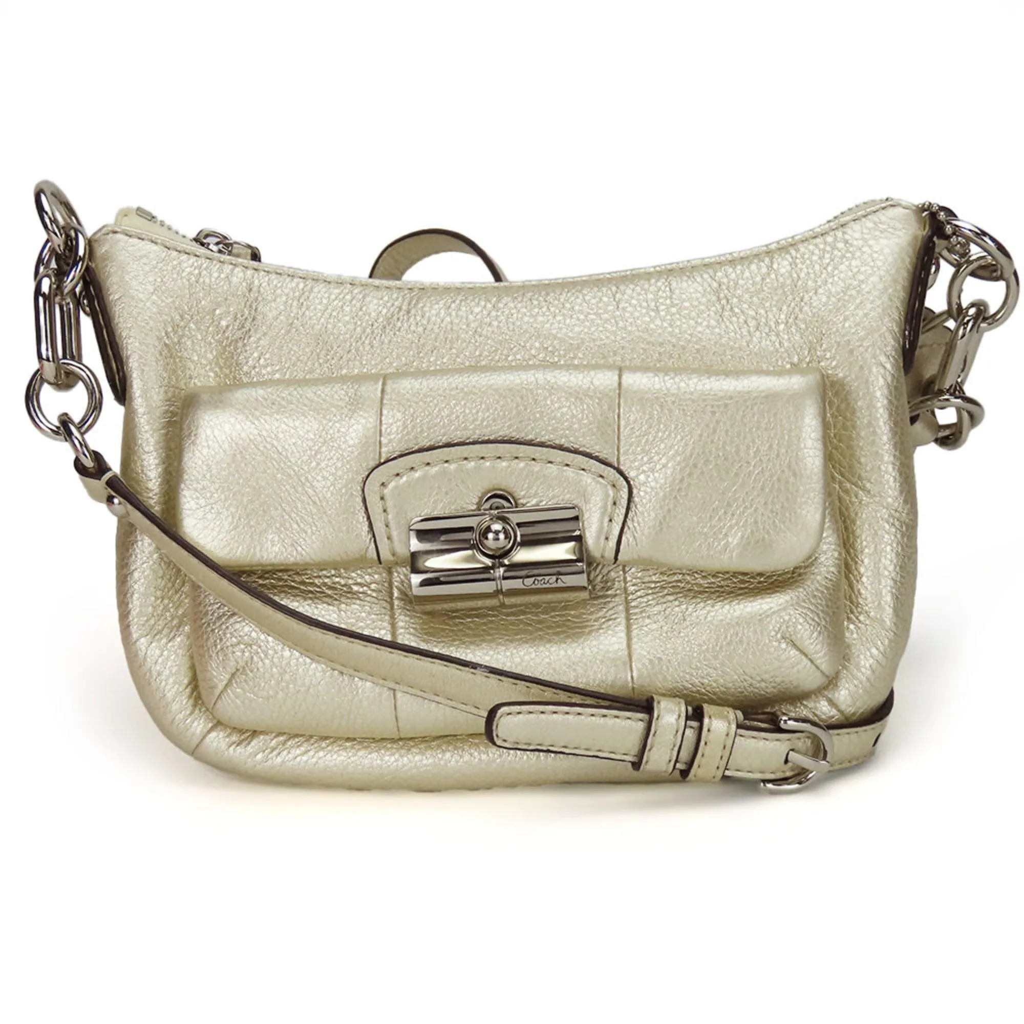 Coach  Leather Pochette Shoulder Bag (Pre-Owned)