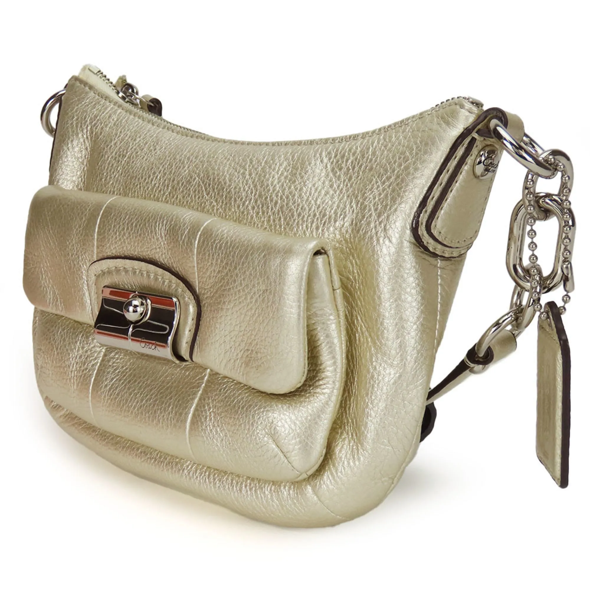 Coach  Leather Pochette Shoulder Bag (Pre-Owned)