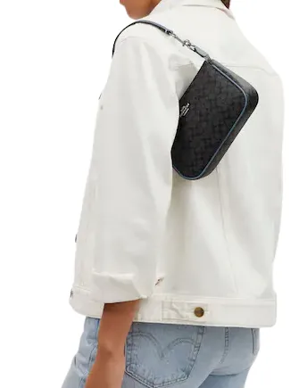 Coach Nolita 19 In Colorblock Signature Canvas