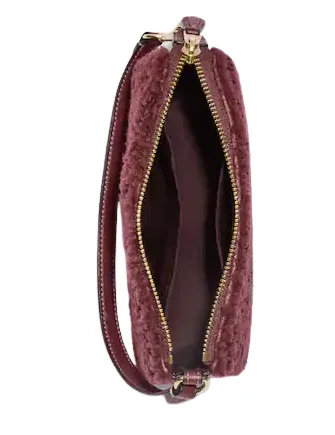 Coach Nolita 19 In Shearling With Coach Motif