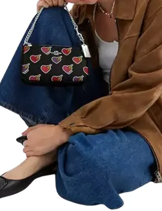 Coach Nolita 19 With Heart Bolt Print