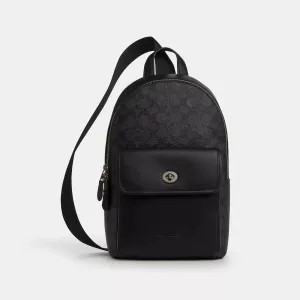 Coach Outlet Turnlock Sling Pack In Signature Canvas