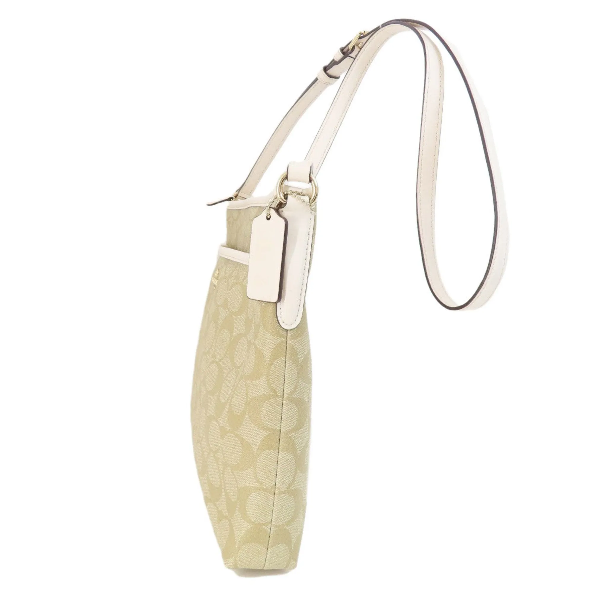 Coach Signature  Canvas Shoulder Bag (Pre-Owned)
