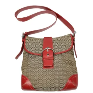 Coach Signature Canvas Shoulder Bag (Pre-Owned)