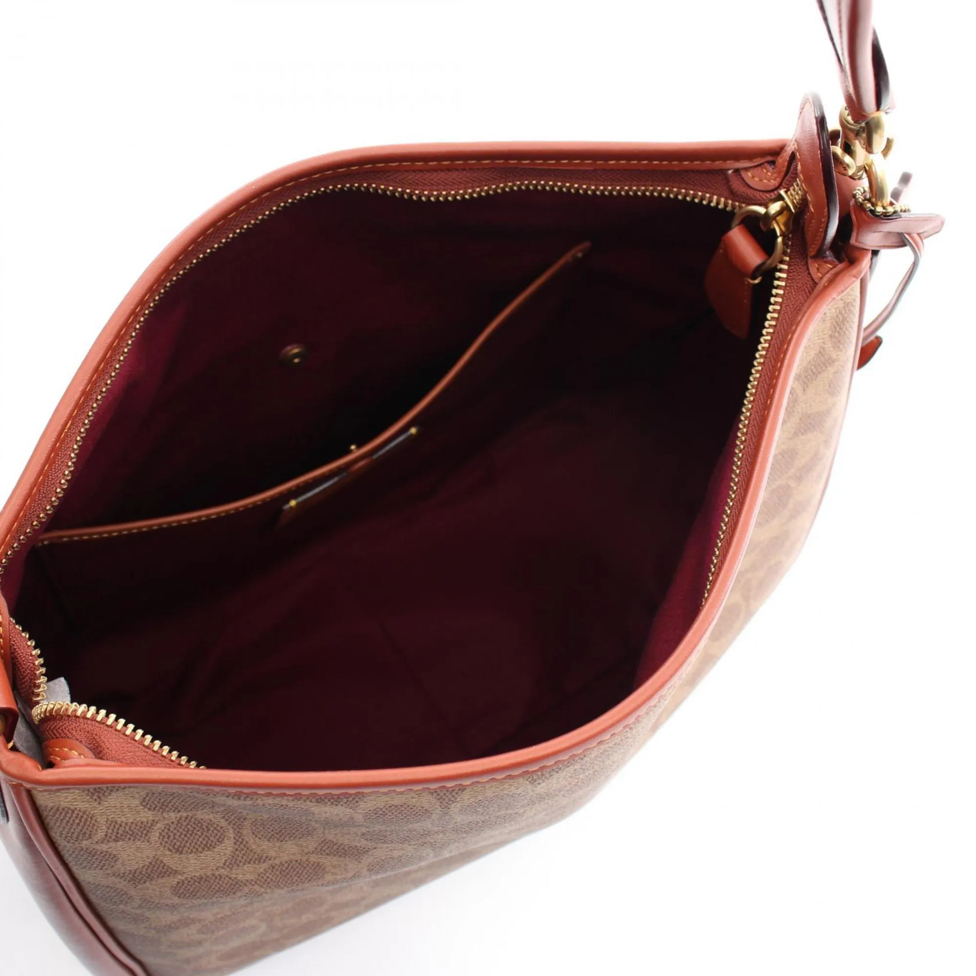 Coach Signature   Signature Line Shoulder Bag (Pre-Owned)