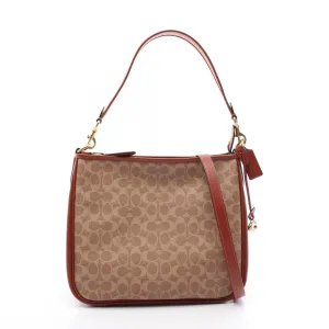 Coach Signature   Signature Line Shoulder Bag (Pre-Owned)