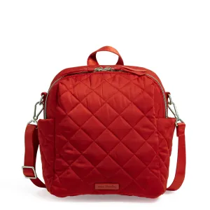 Convertible Small Backpack - Cardinal Red