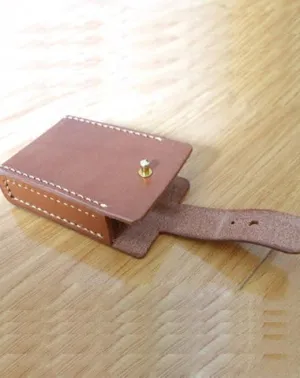Cool Handmade Brown Leather Mens Cigarette Case for Men
