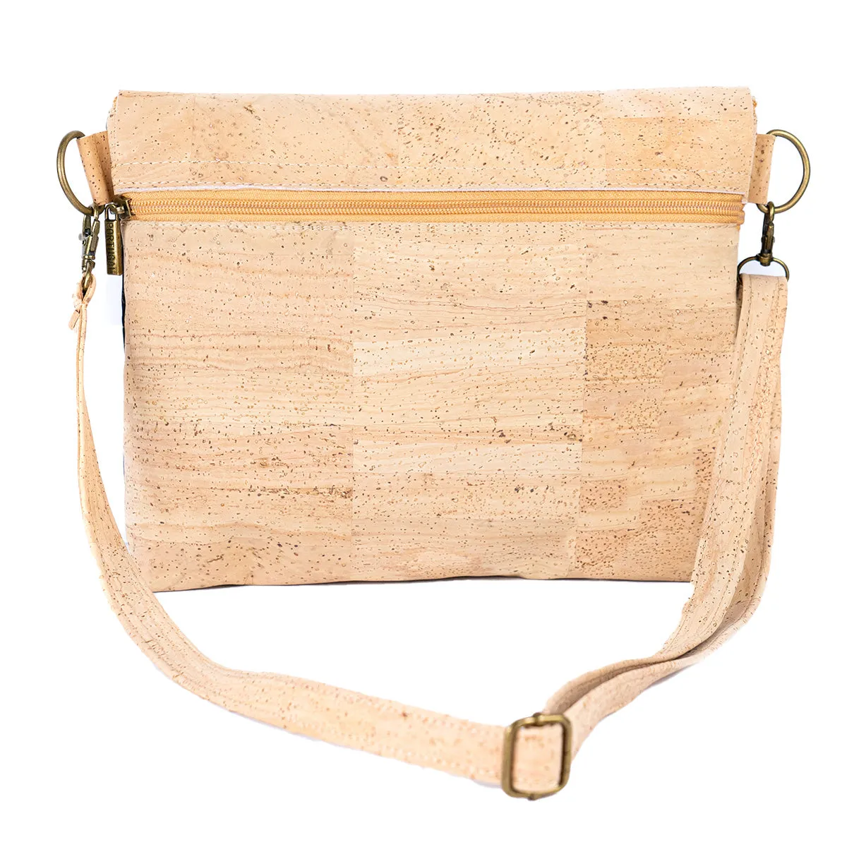 Cork Crossbody Shoulder Bag ?C Vegan Leather Purse with Magnetic Flap Closure BAGP-115