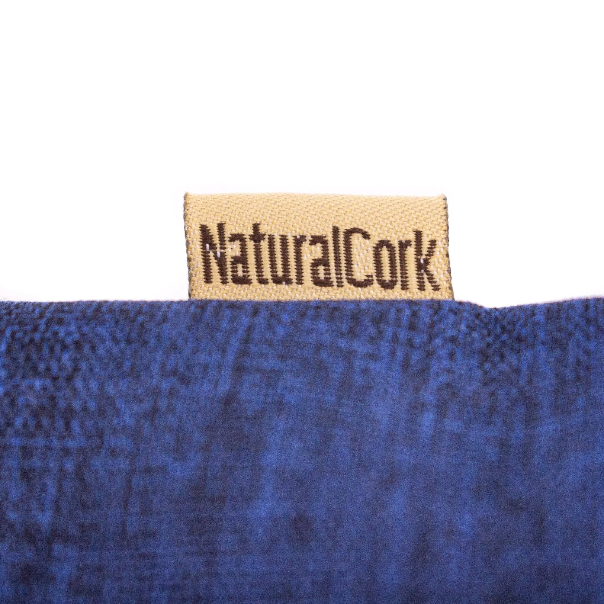 Cork with Denim Blue fabric women's Tote bag BAG-2057-C