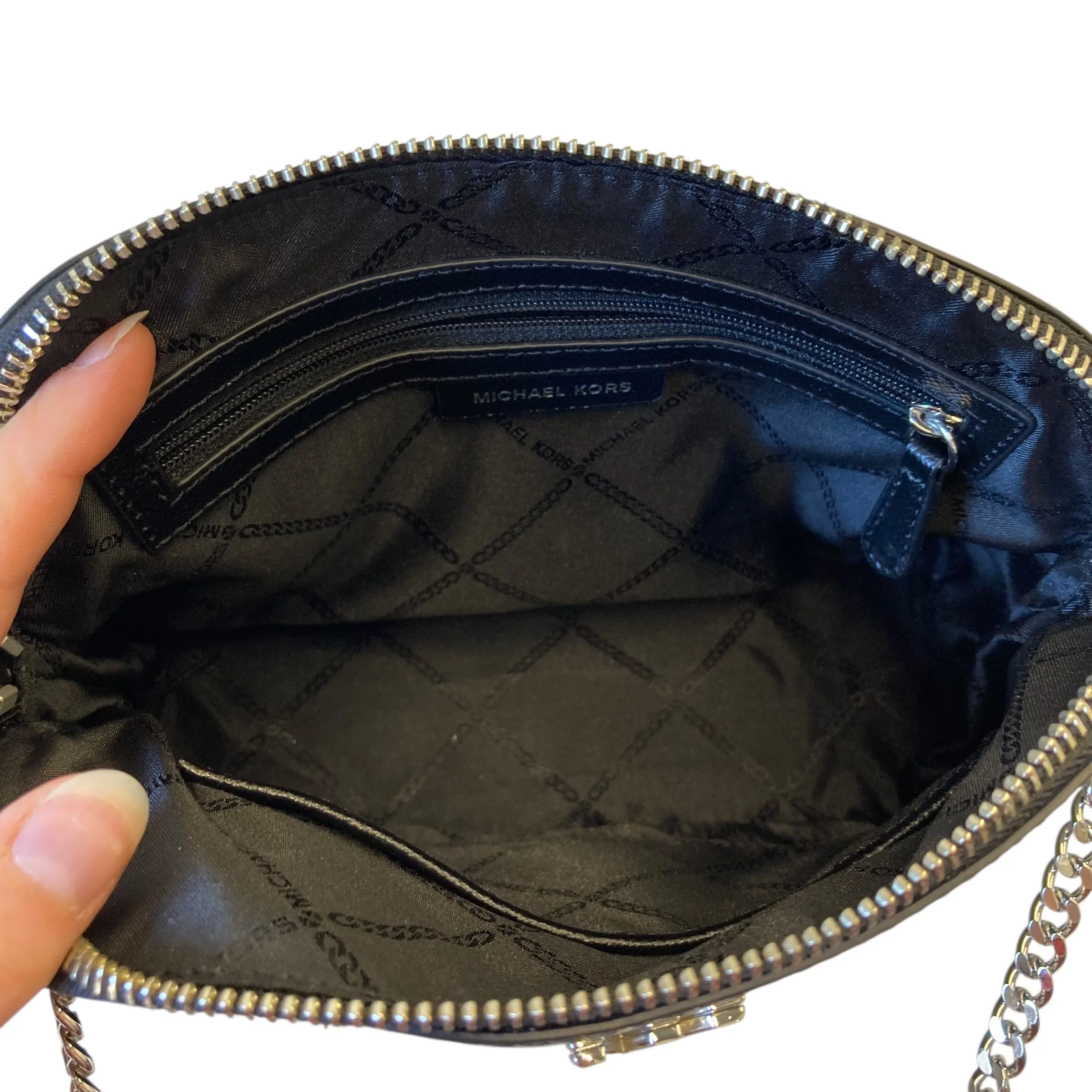 Crossbody Designer By Michael Kors In Black, Size:Small