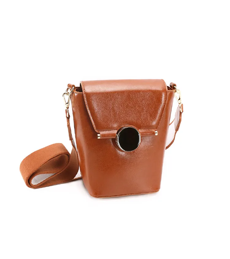 Cute Bucket Bag LEATHER WOMENs SHOULDER BAG Purse FOR WOMEN