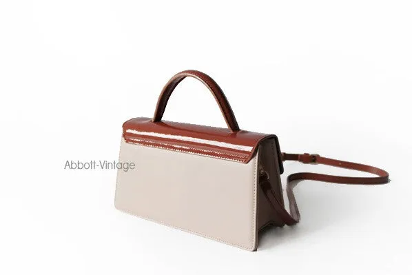 Cute Leather Brown Womens Handbag Crossbody Bag Purse Shoulder Bag for Women