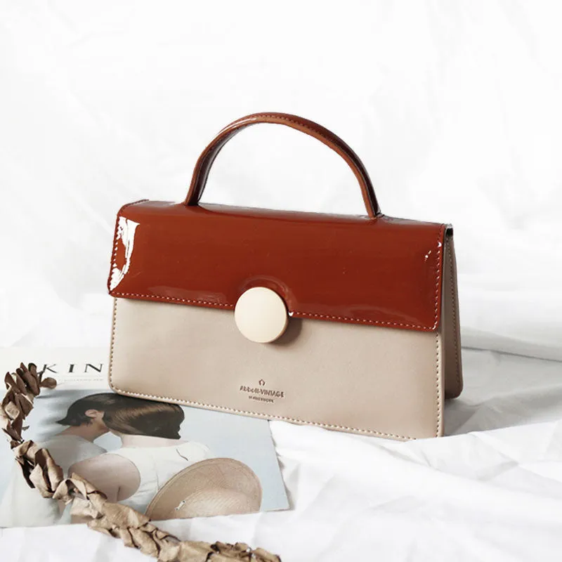 Cute Leather Brown Womens Handbag Crossbody Bag Purse Shoulder Bag for Women