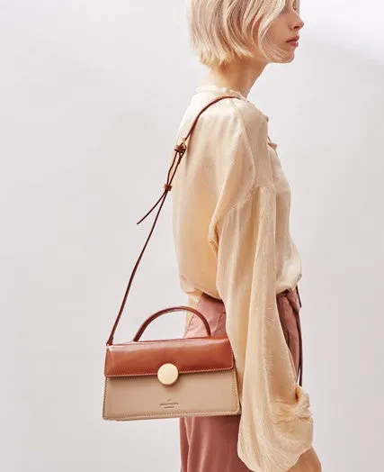 Cute Leather Brown Womens Handbag Crossbody Bag Purse Shoulder Bag for Women