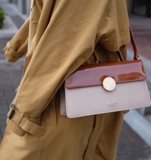 Cute Leather Brown Womens Handbag Crossbody Bag Purse Shoulder Bag for Women